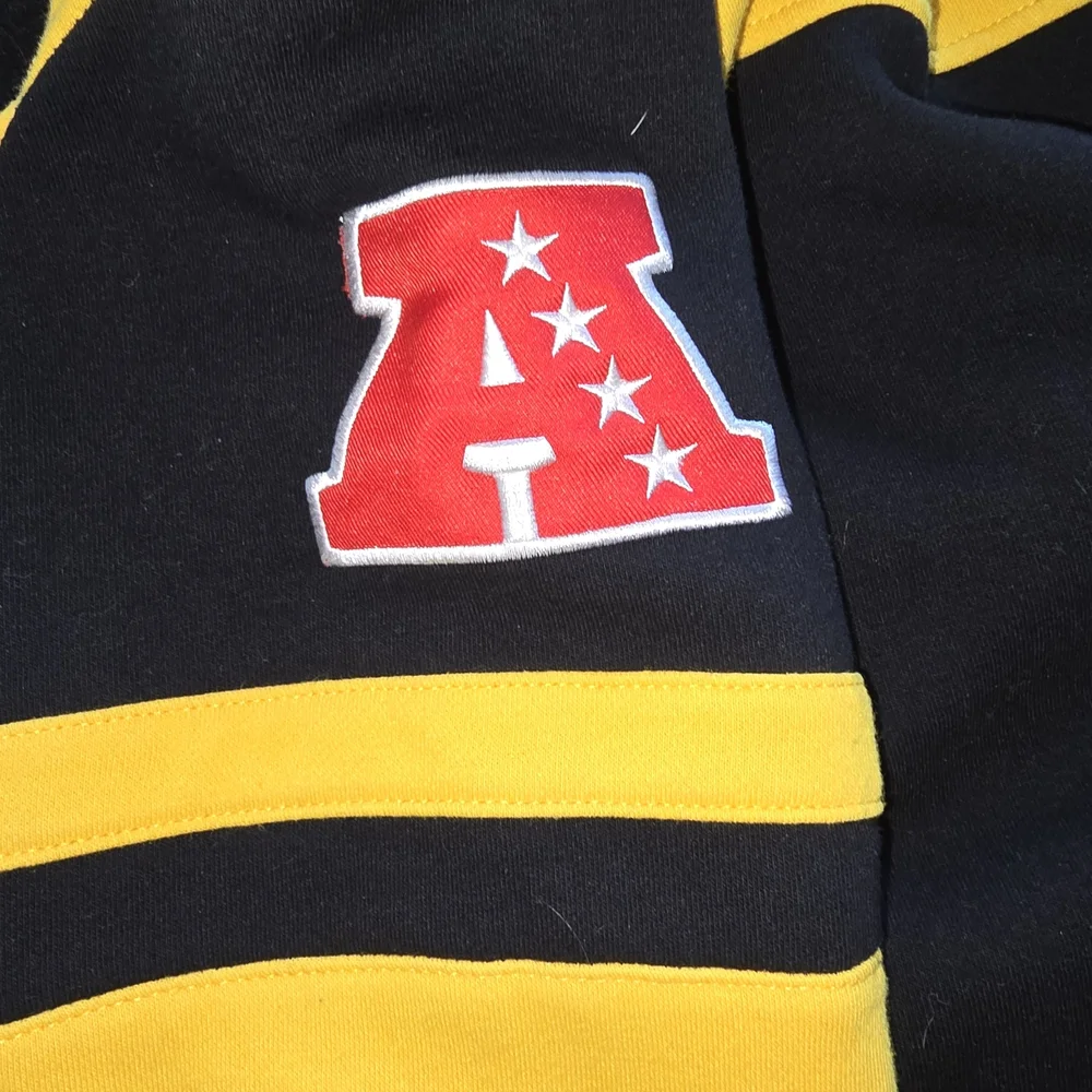 NFL Steelers Full Zip Up Yellow and‎  Fleece Hoodie